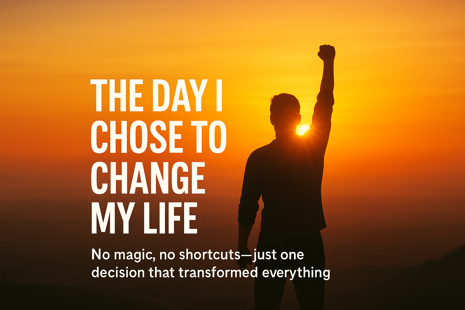 The Day I Decided to Change My Life